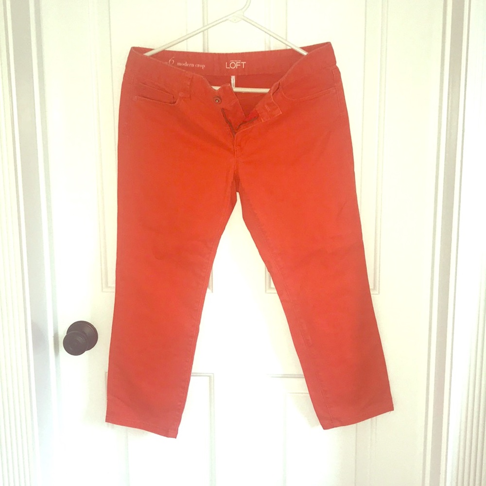 Loft orange capris